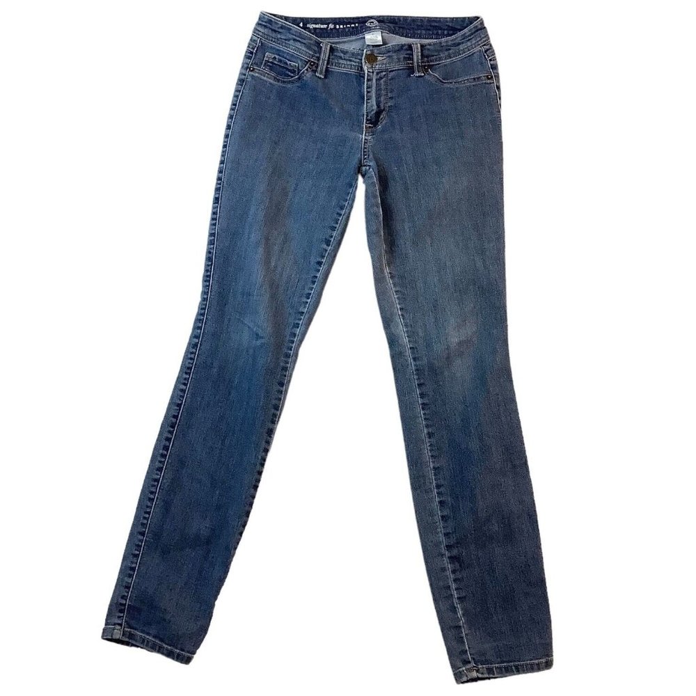 W62 Jeans Signature Fit Skinny Leg Blue Denim Mid-Rise Womens Size 4